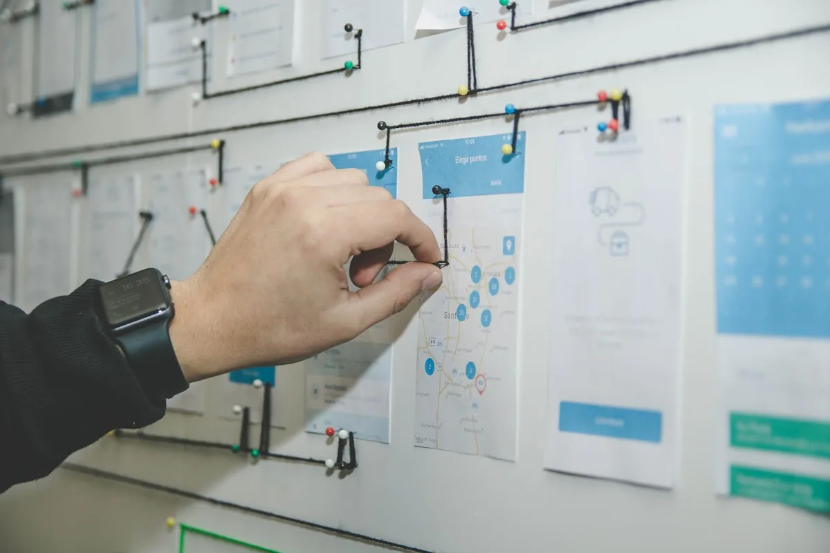 Planning and building a product — wireframes, notes, and iteration